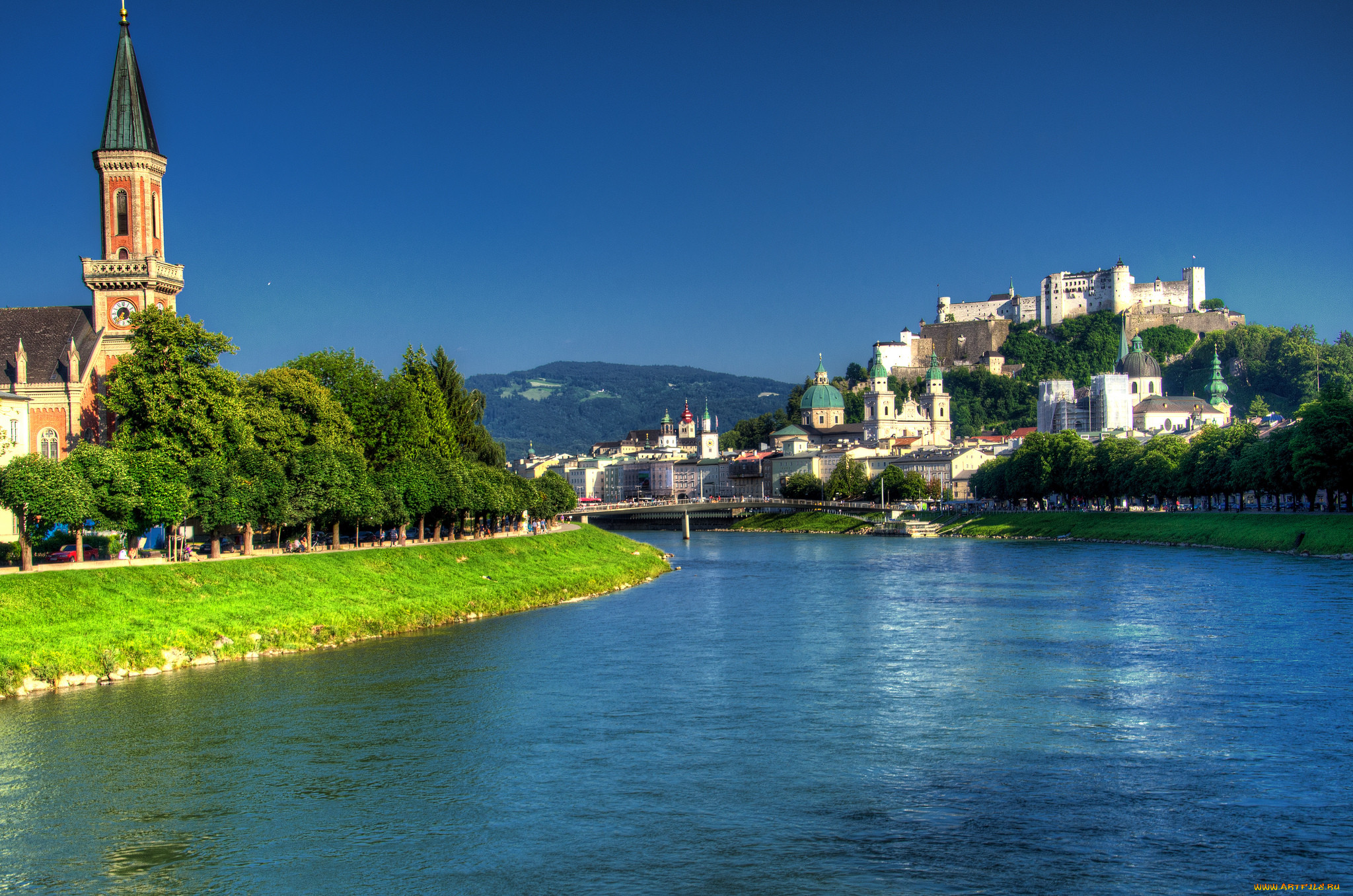 salzburg, austria, , , , salzach, river, , , , , , , 